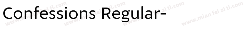Confessions Regular字体转换